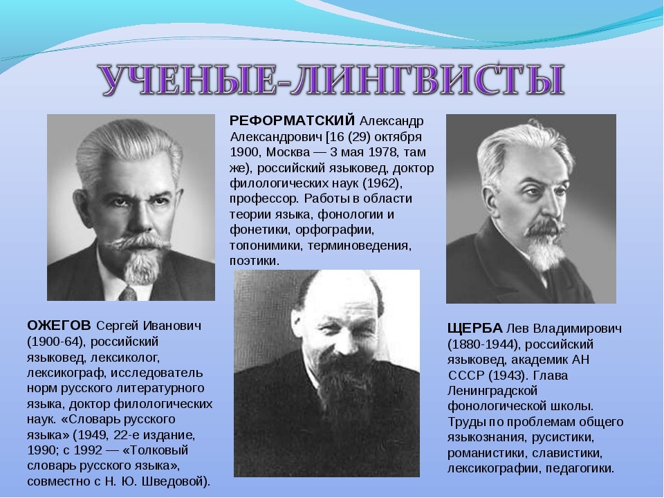 Группа корифеев 6 букв. Знаменитые русские лингвисты. Выдающиеся ученые лингвисты. Эвыдающие русские лингвисты. Русские ученые лингвисты.